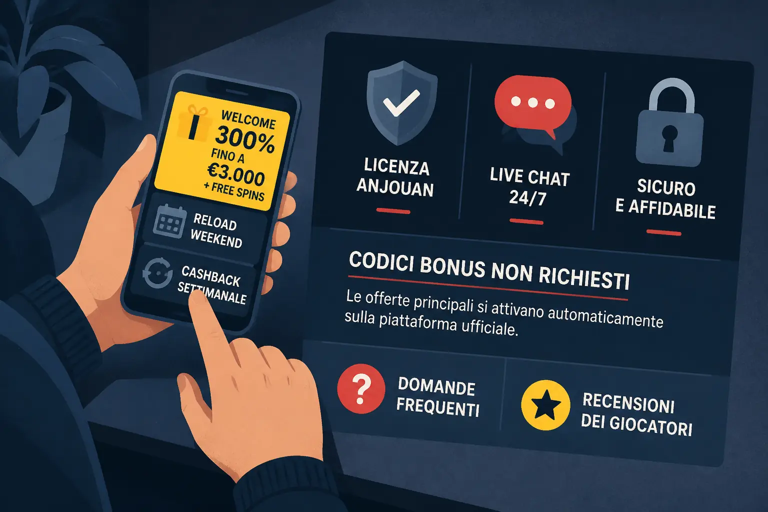 Codici Bonus Casinoly 2026 visual guide for Casinoly